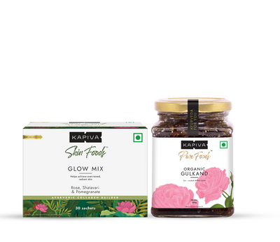 Kapiva Eid Special : Glow Mix + Gulkand Combo