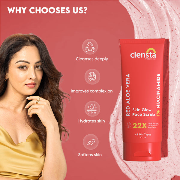 Clensta Skin Glow Face Scrub - Exfoliating Masks, 100g - Image 2