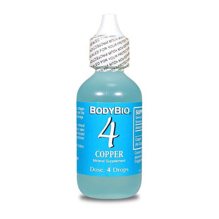 Body Bio Ionic Liquid Mineral 4 Copper, 60ml - Vitamins & Minerals