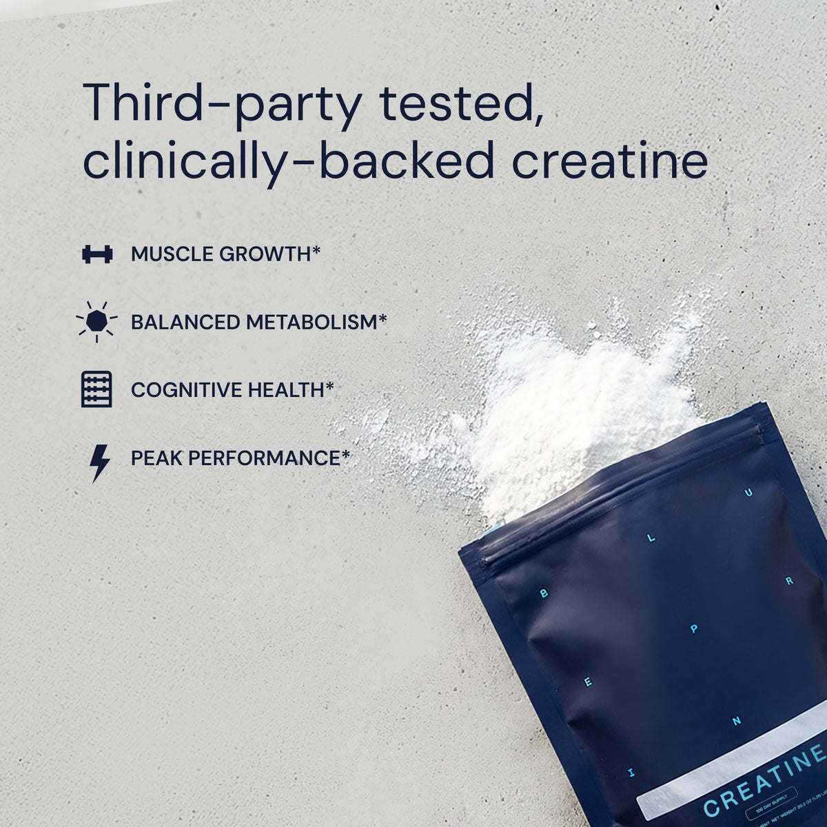 Blueprint Creatine Powder - Pure & Potent for Muscle Growth - 100 Servings