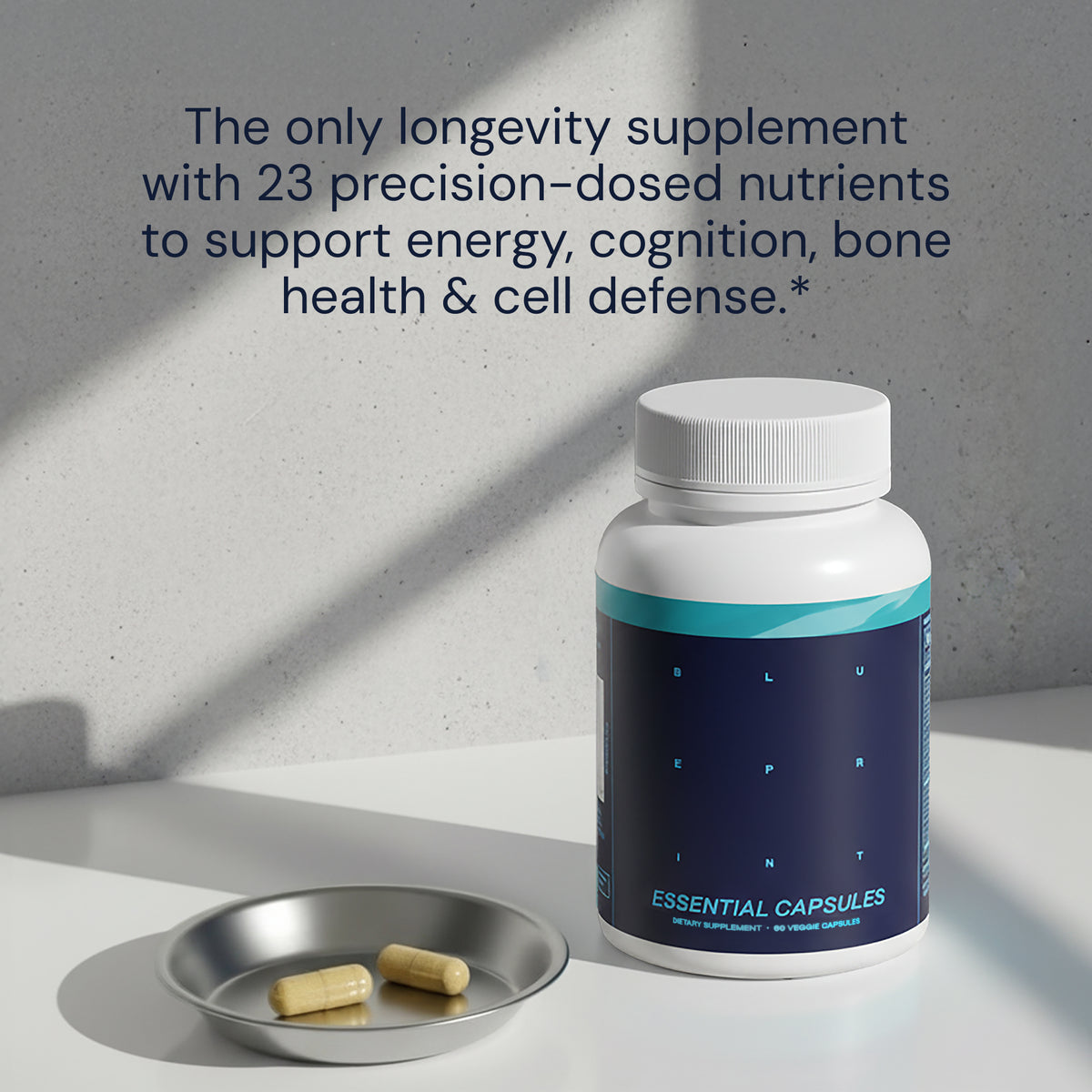 Blueprint Essential Capsules with 23 Longevity Actives - 30 Servings