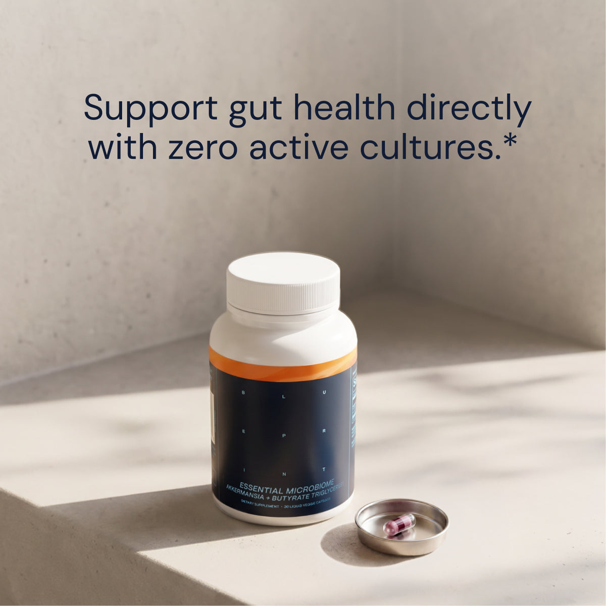 Blueprint Essential Microbiome - 2-in-1 Postbiotic Formula, 30 Capsules