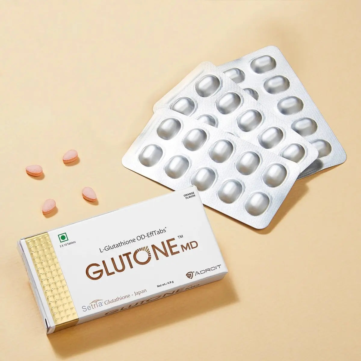 Glutone Hydra L-Glutathione OD Effervescent Tablets - 30 Count