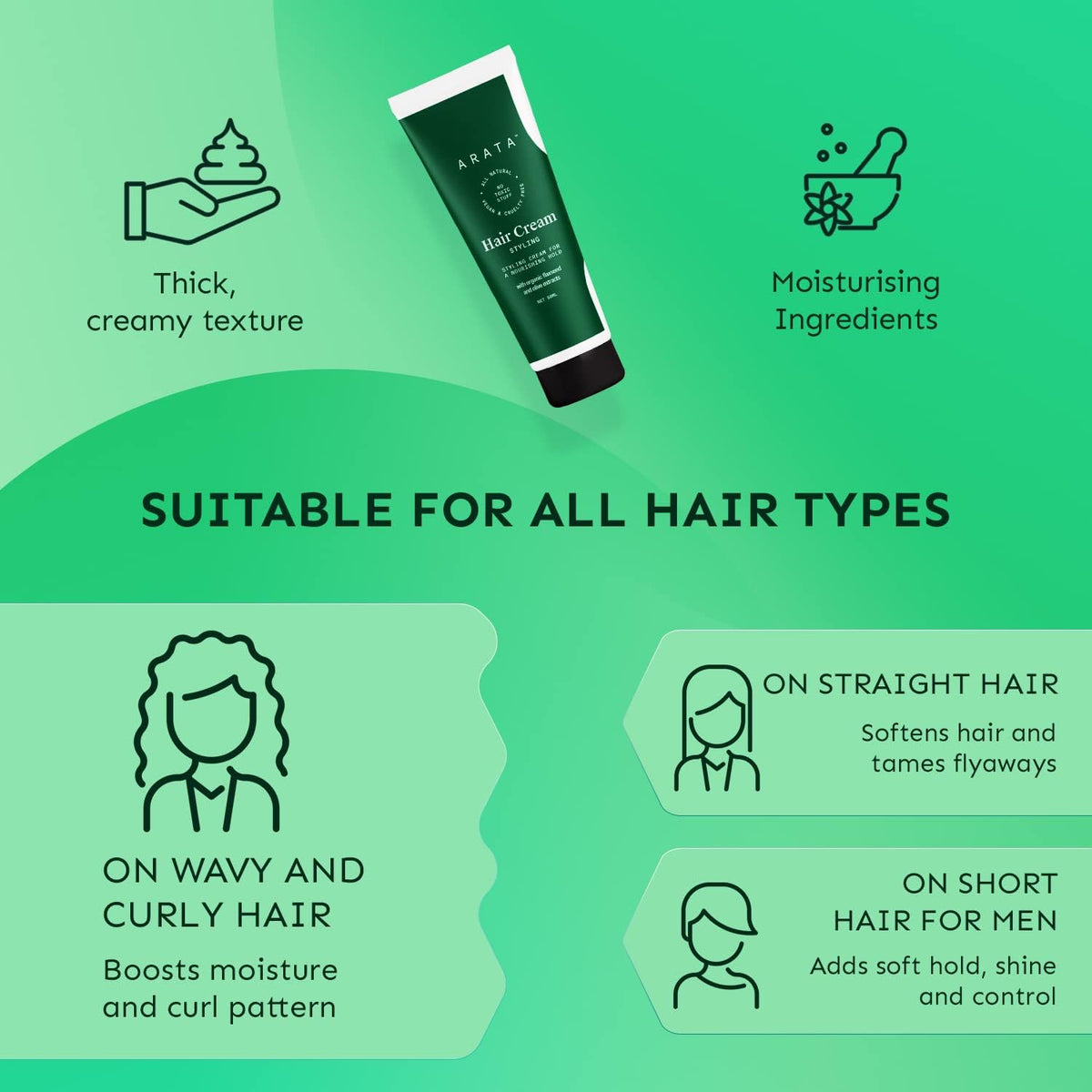 Arata Hair Cream Styling - 50 ml - Image 7