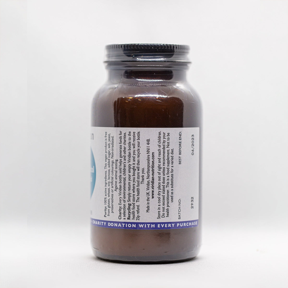 Viridian MyoInositol & Folic Acid Powder - Vitamins & Minerals, 120g - Image 2