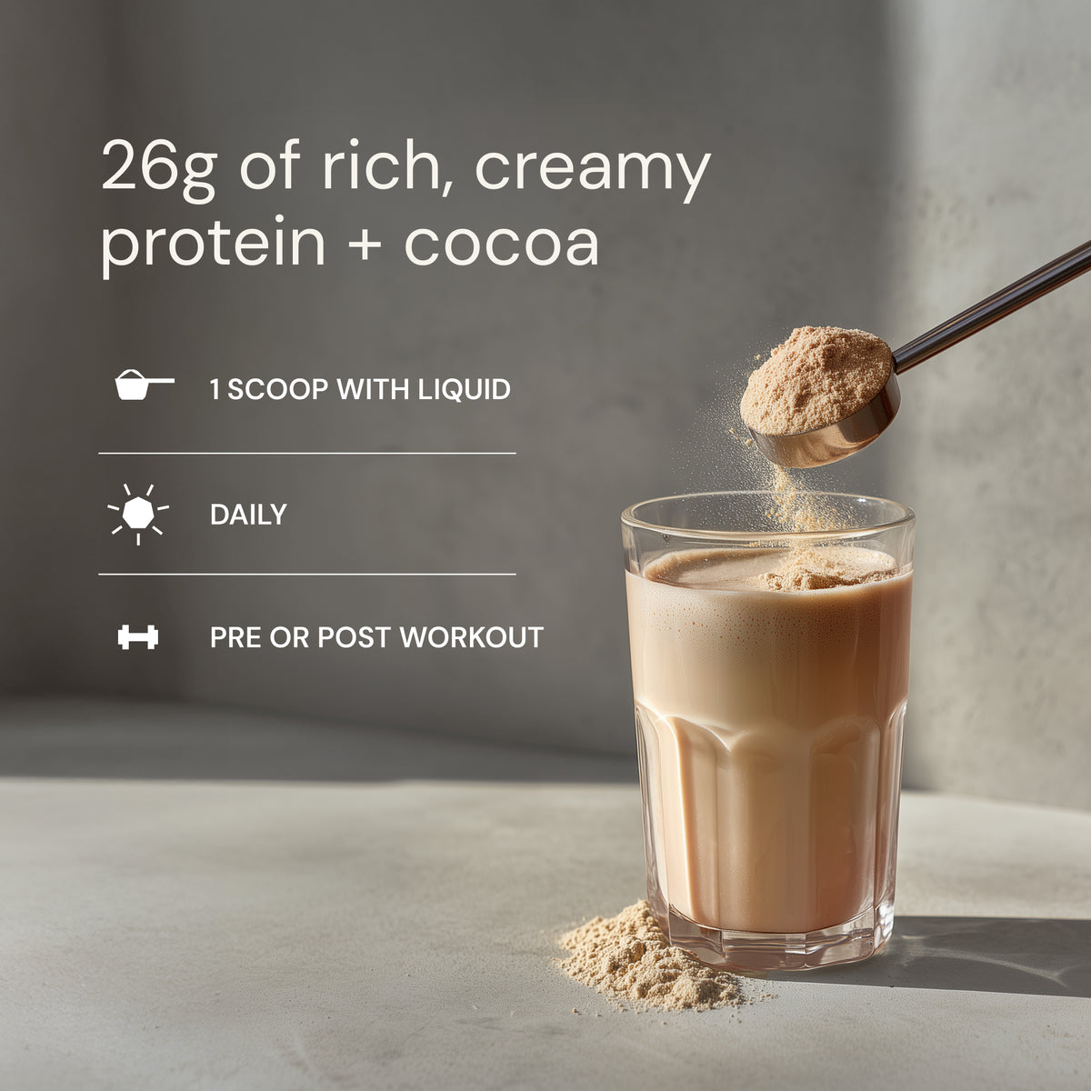 Blueprint Longevity Protein - Chocolate | 26g Plant-Based Protein - 30-Day Supply