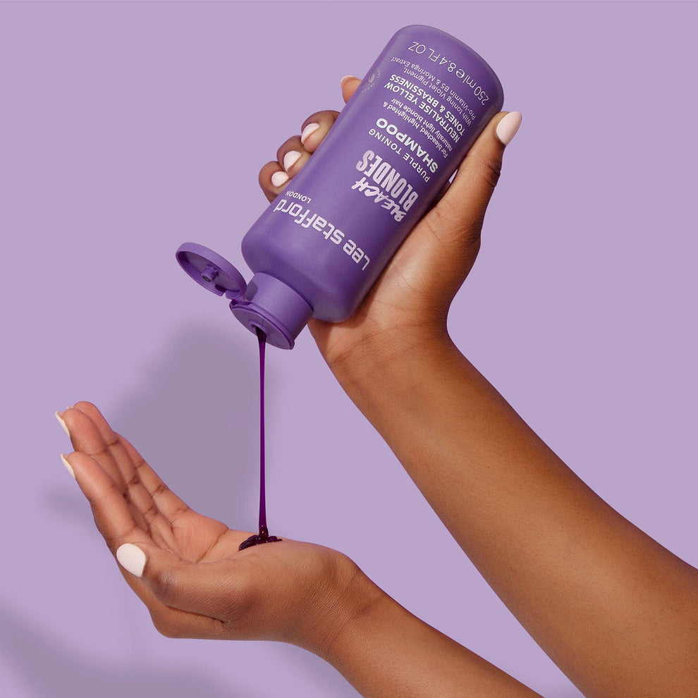 Lee Stafford Bleach Blonds Purple Regn Toning Shampoo - 250ml - Image 4