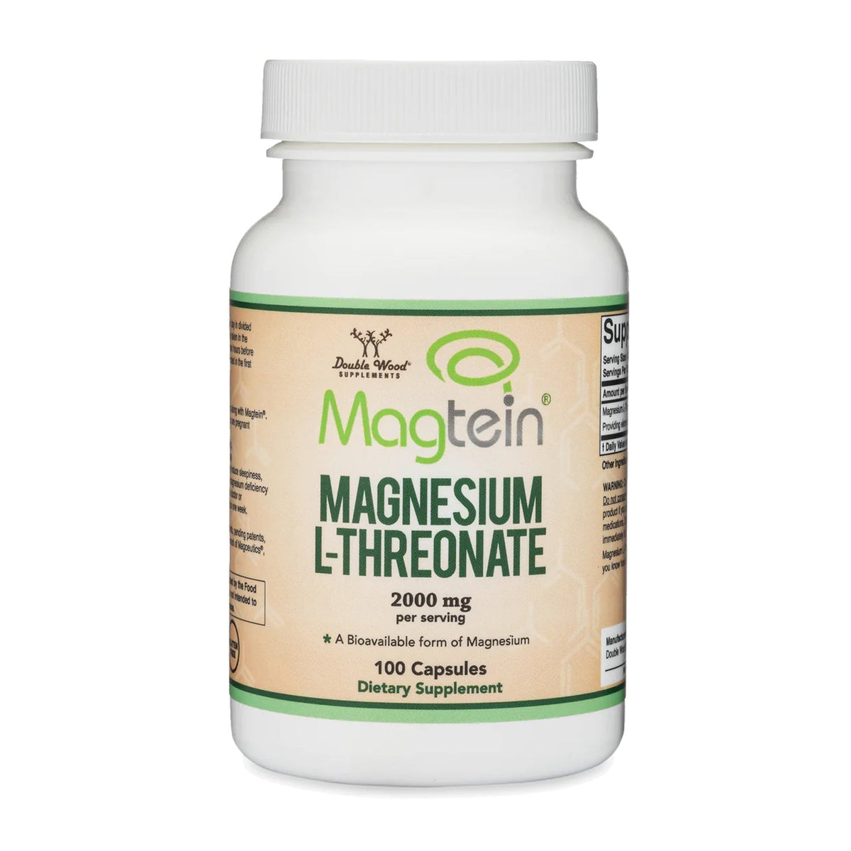 Doublewood Magnesium L-Threonate Capsules - 100 Count