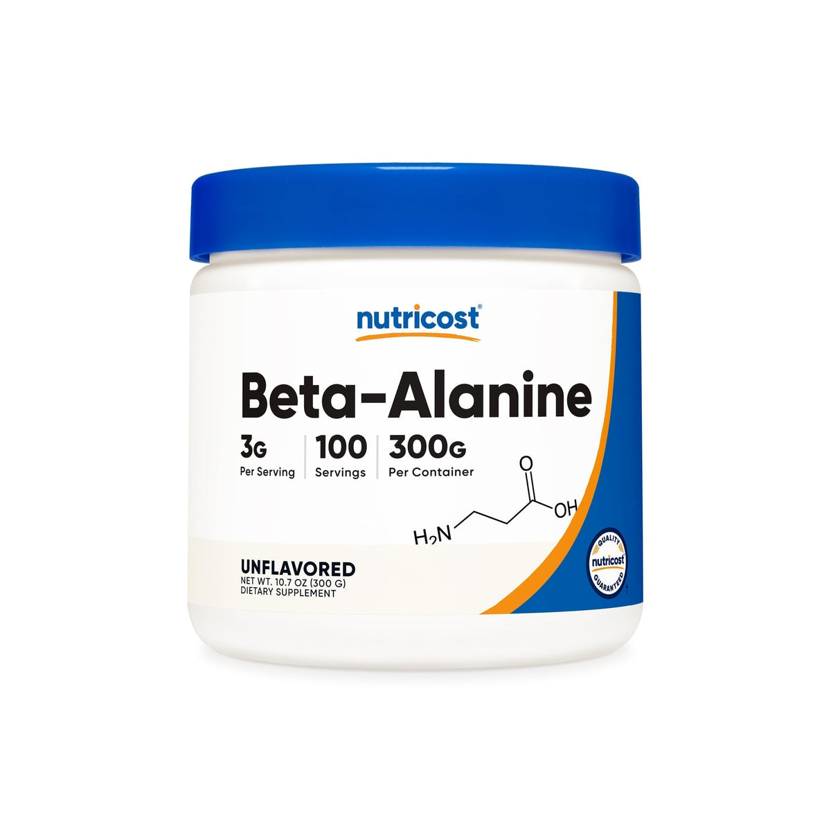 Nutricost Beta Alanine Supplement Powder - 300g, 3g per Serving - Sports Nutrition