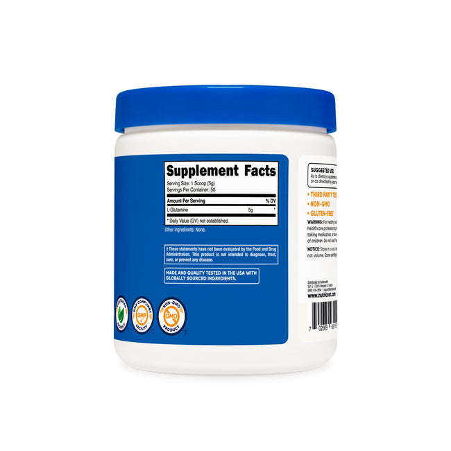 Nutricost Cellusyn L-Glutamine Powder - Sports Nutrition, 5000mg per Serving, 0.5kg - 100 Servings - Image 2
