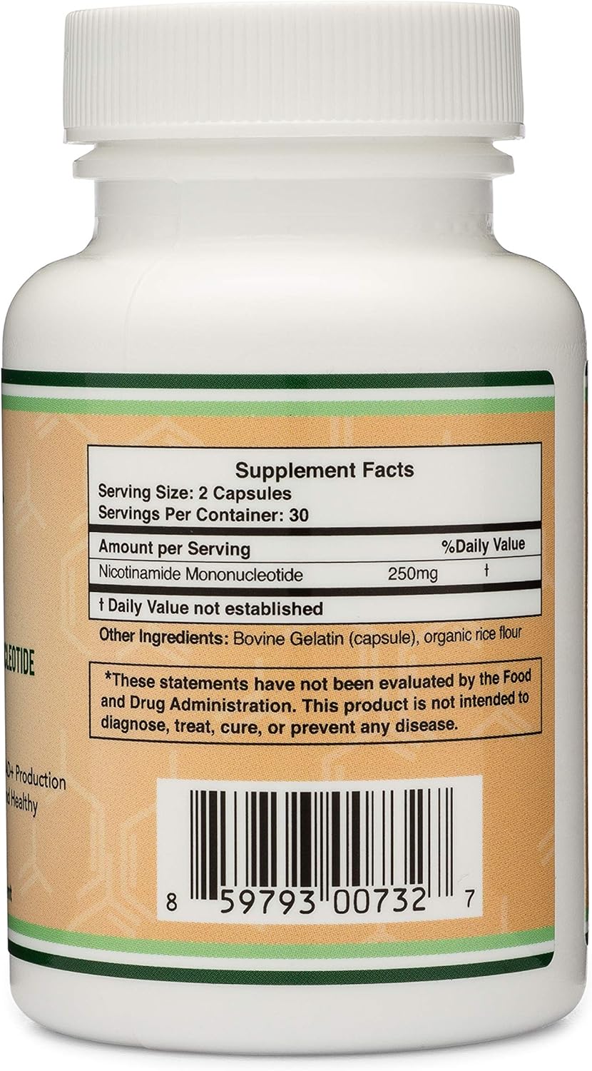 Doublewood NMN 250mg Vitamins & Minerals 60 Capsules - Image 3