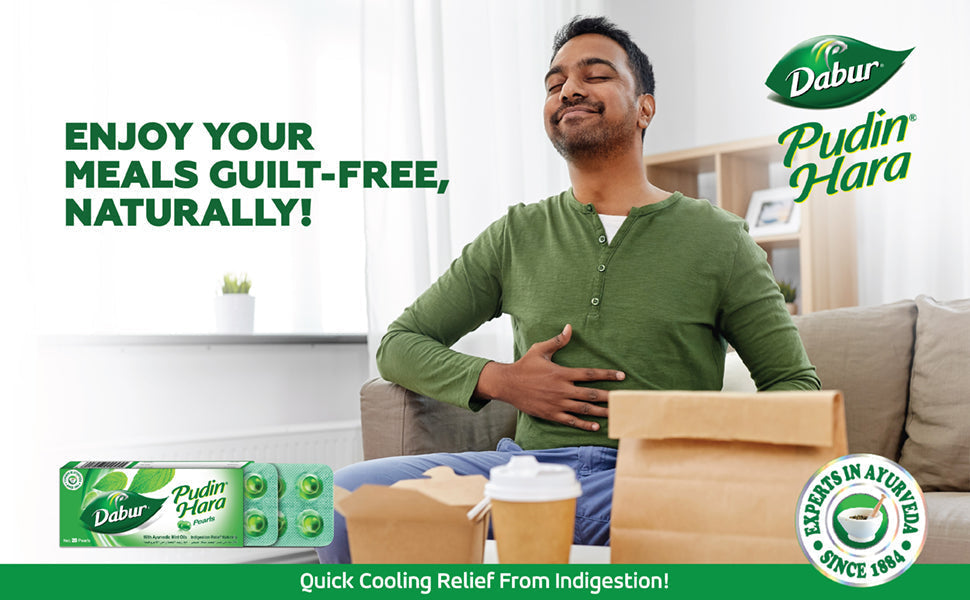 Dabur Pudin Hara Pearls for Gut Health - Peppermint & Spearmint Oils, 20 Pack - Image 6