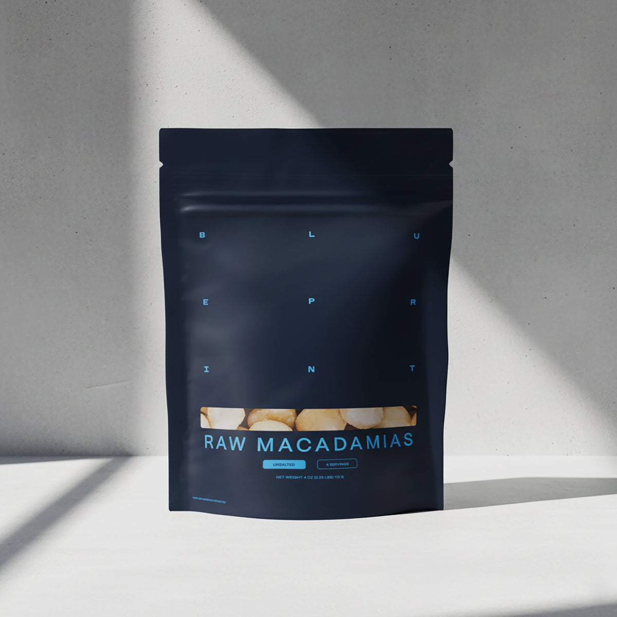 Blueprint Raw Macadamias - 100% Pure, Nutrient-Dense Snack - 4 Servings