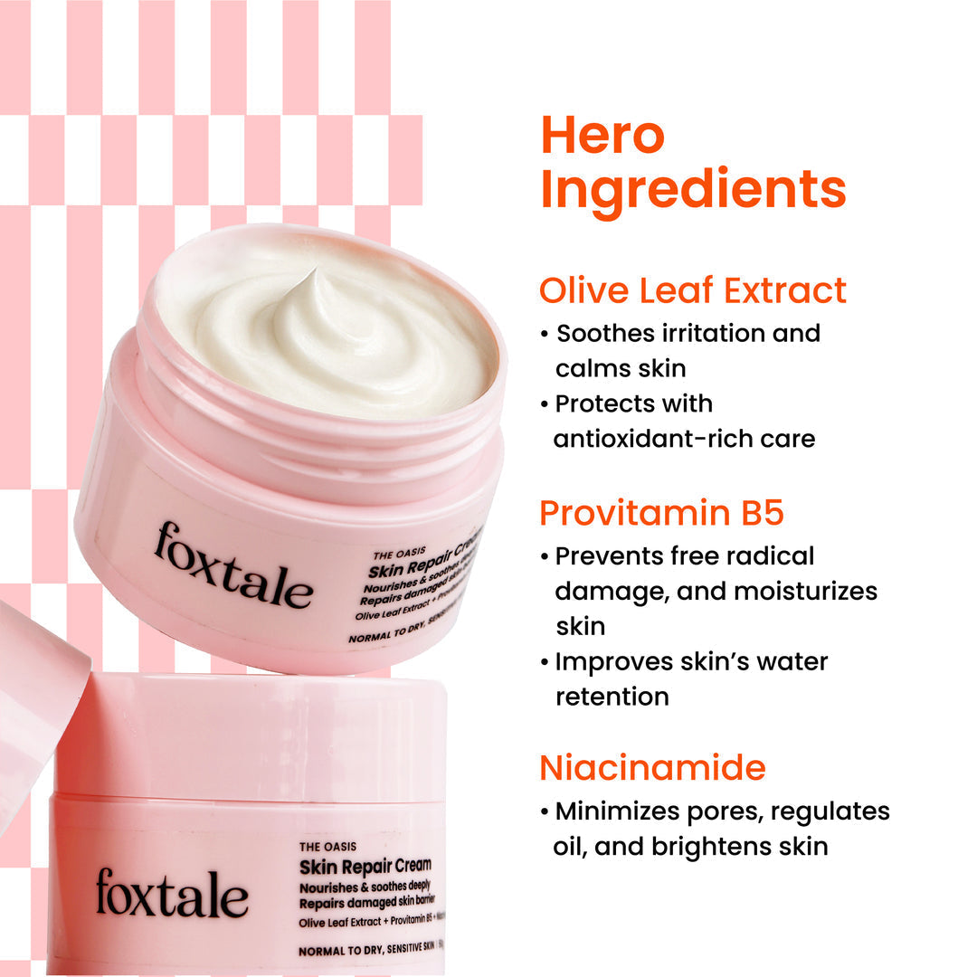 Foxtale The Oasis Skin Repair Cream - Face Moisturiser - 50ml - Image 4