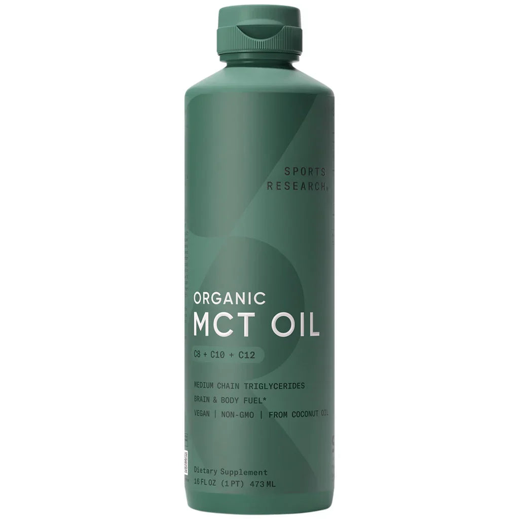 Sports Research Keto C8 Caprylic Acid MCT Unflavored, 16fl. oz (473ml)