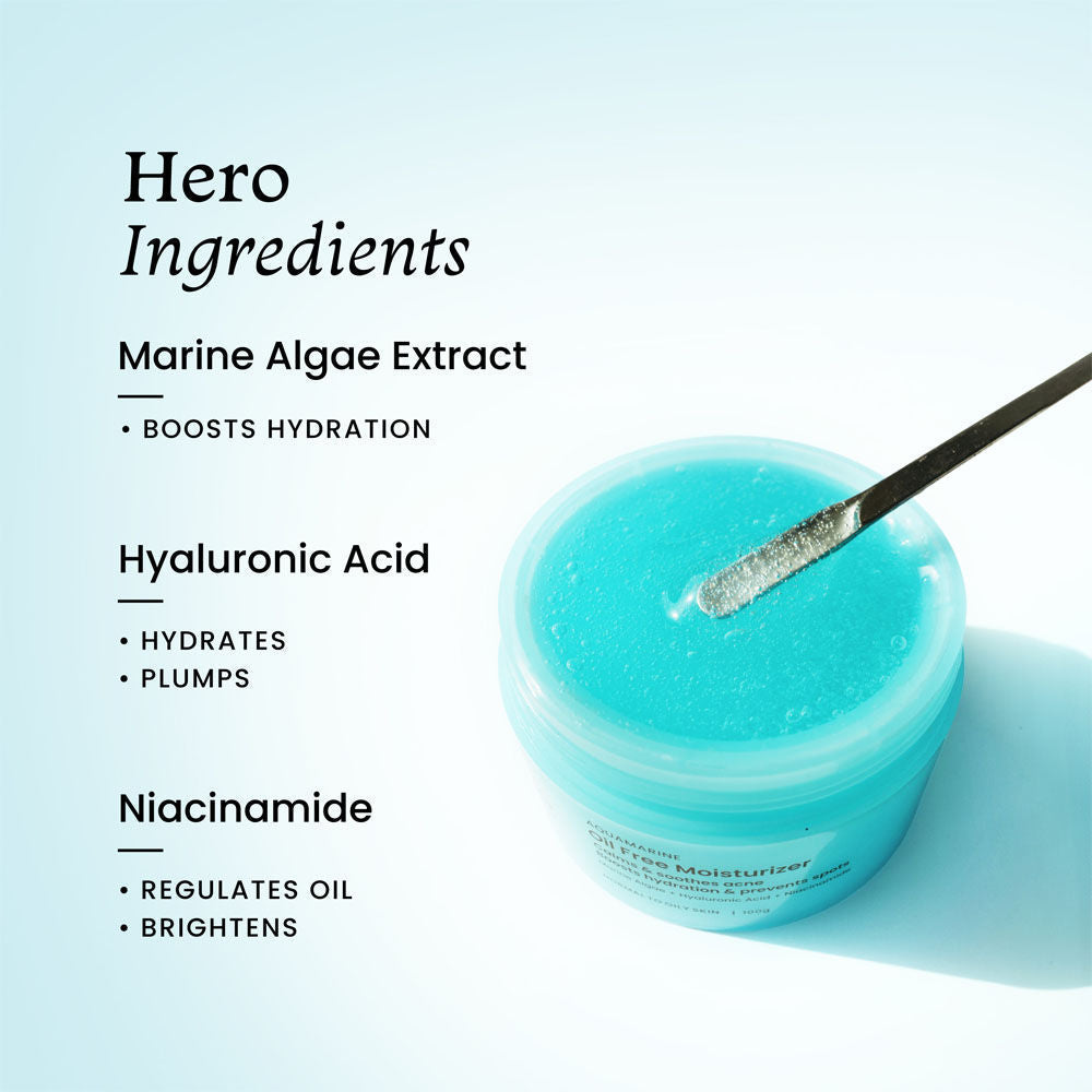 Foxtale Aquamarine Oil Free Moisturizer - Face Moisturiser - 50ml - Image 5
