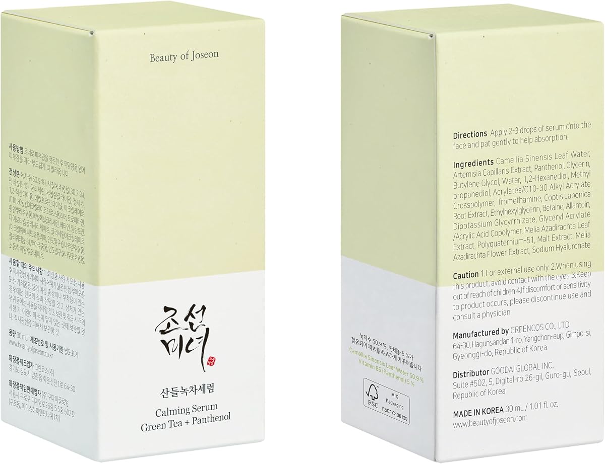 Beauty of Joseon Calming Serum with Green Tea & Panthenol - 30 ml