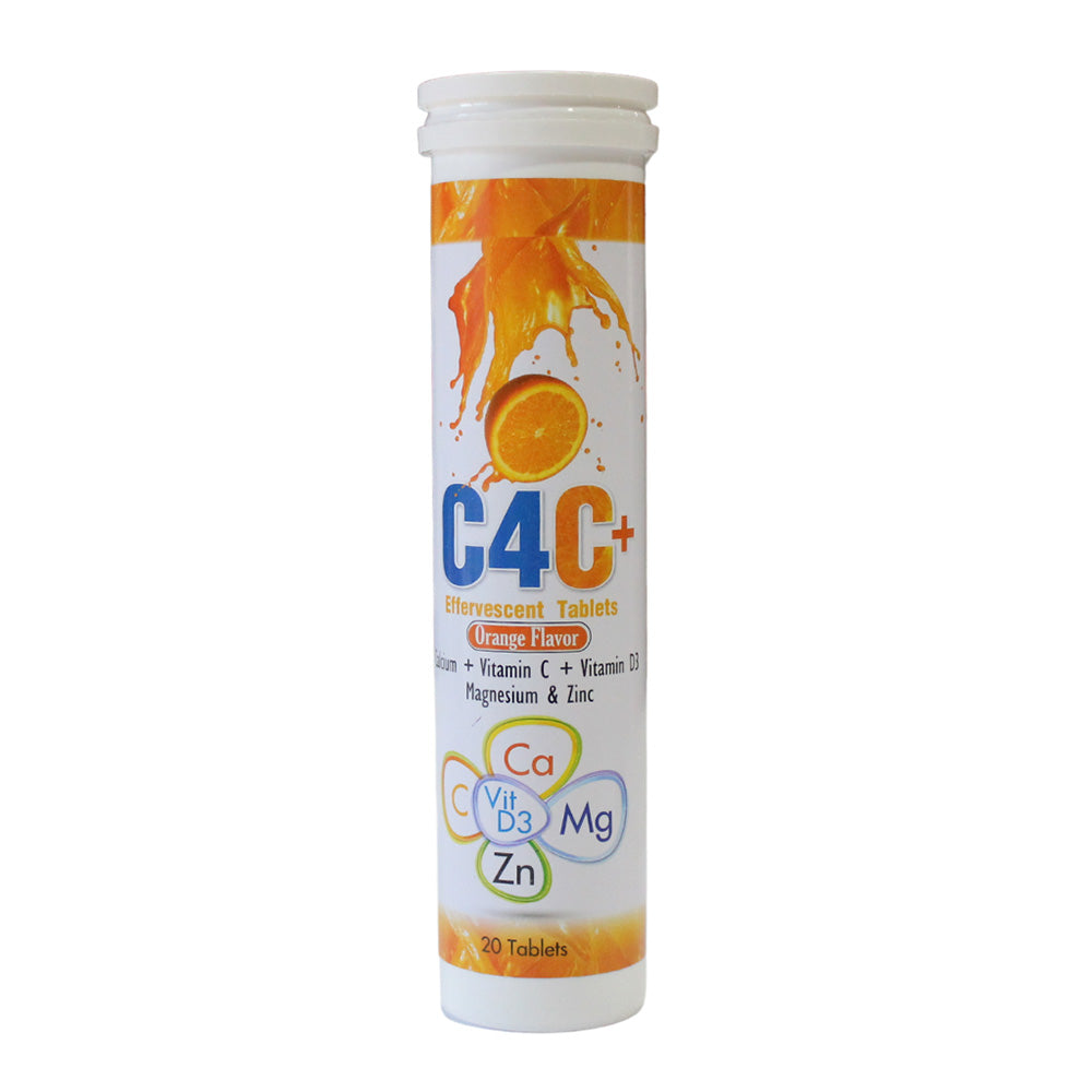 Cellucor C4C+ Orange Flavour Effervescent Tablets - 20 Pack