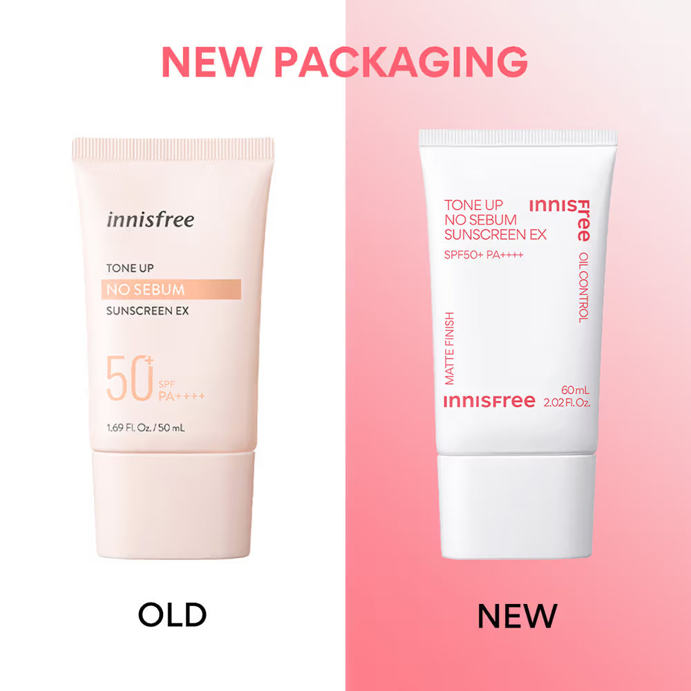 Innisfree Tone Up No Sebum Sunscreen - 60ml - Image 5