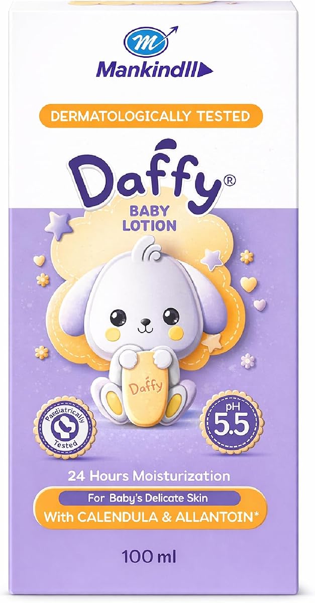 Daffy Baby Lotion with Calendula & Allantoin - pH 5.5, 100ml