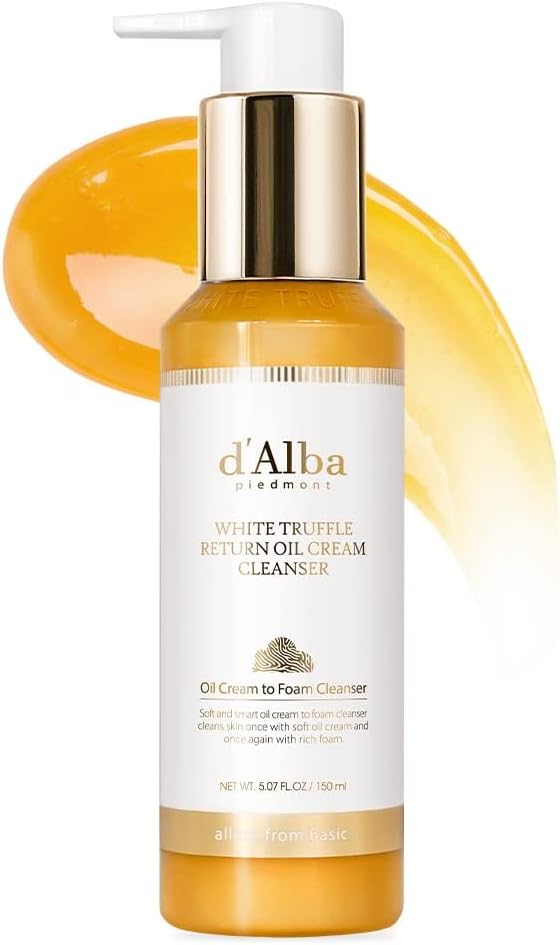 d’Alba Italian White Truffle Oil Cream Cleanser - Vegan, 150ml