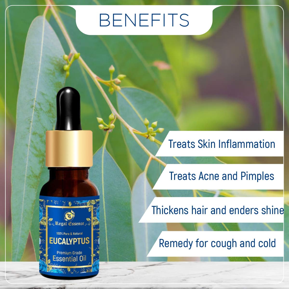 Vedapure Regal Essence Eucalyptus Essential Oil - 15ml - Image 5