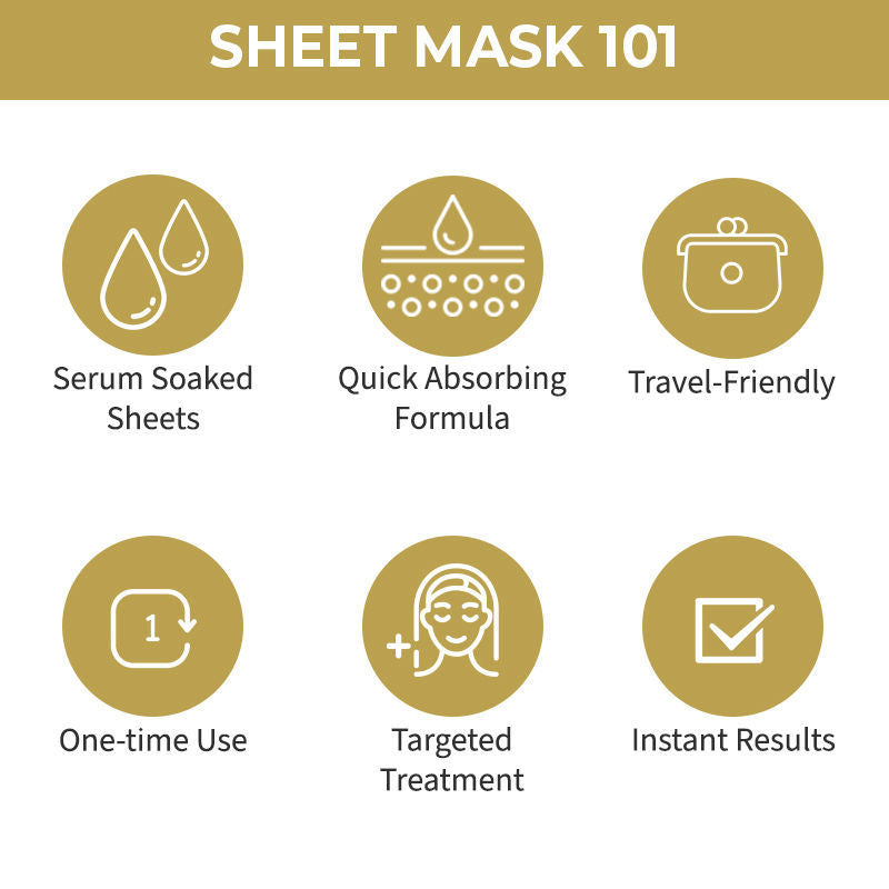 Nykaa Skin Secrets Gold Sheet Mask - Radiant & Nourishing Face Mask - Image 3