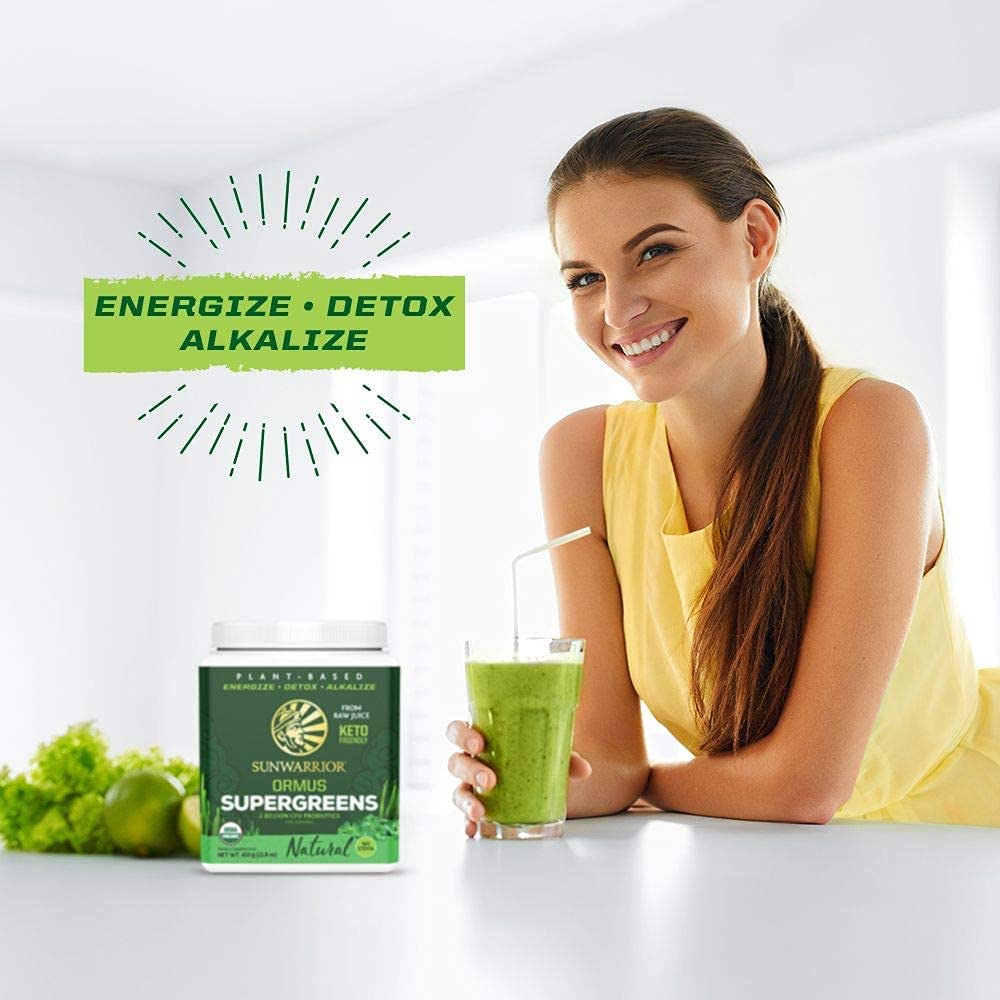 Sunwarrior Supergreens - Mint Flavour, Functional Drink Powder, 225g - Image 3