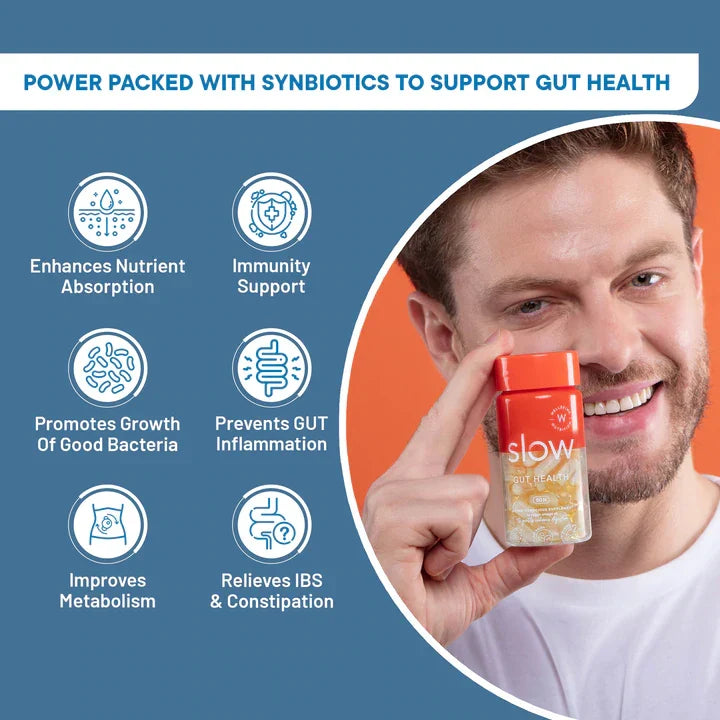 Wellbeing Nutrition Slow Gut Health Capsules, Probiotics, 60 Count - Image 3