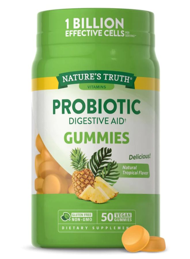Nature's Truth Probiotic Digestive Aid - 50 Vegan Gummies - Image 5