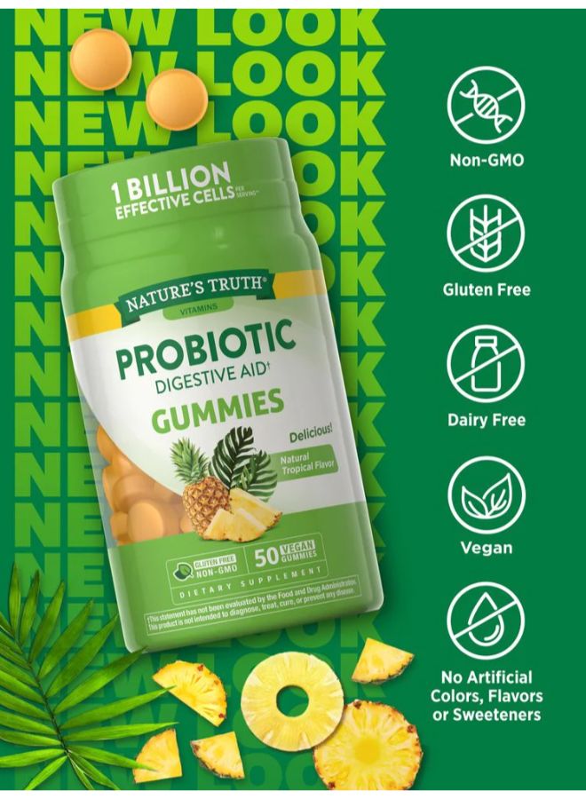 Nature's Truth Probiotic Digestive Aid - 50 Vegan Gummies