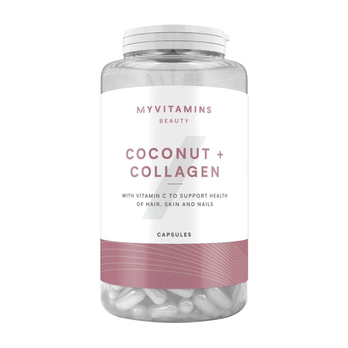 MYVITAMINS Coconut and Collagen Unflavored Beauty Supplement - 180 Capsules