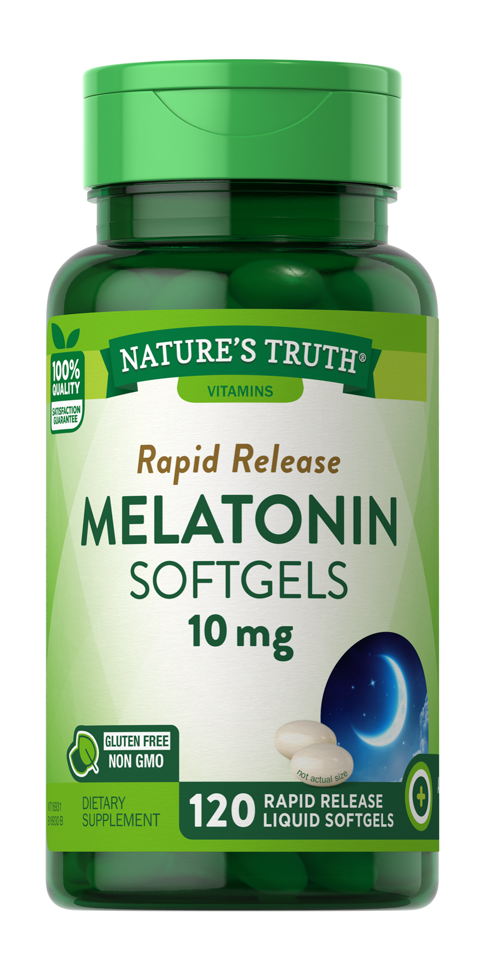 Nature's Truth Melatonin 10mg Softgels - 120 Pack