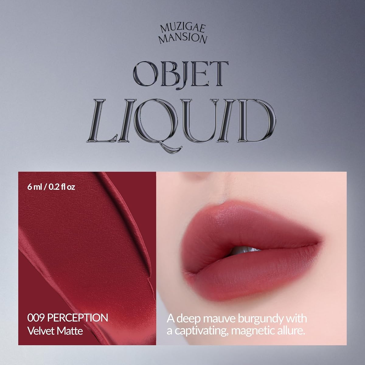 MUZIGAE Mansion Objet Liquid Lip Stain - Velvet Matte, 6ml
