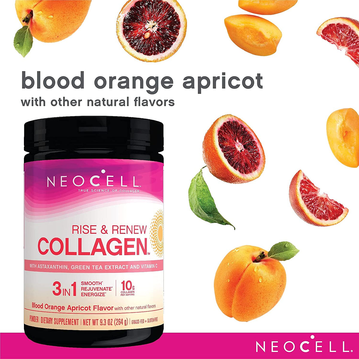 Neocell Rise and Renew Collagen with Astaxanthin, Green Tea Extract, 264g - Image 5