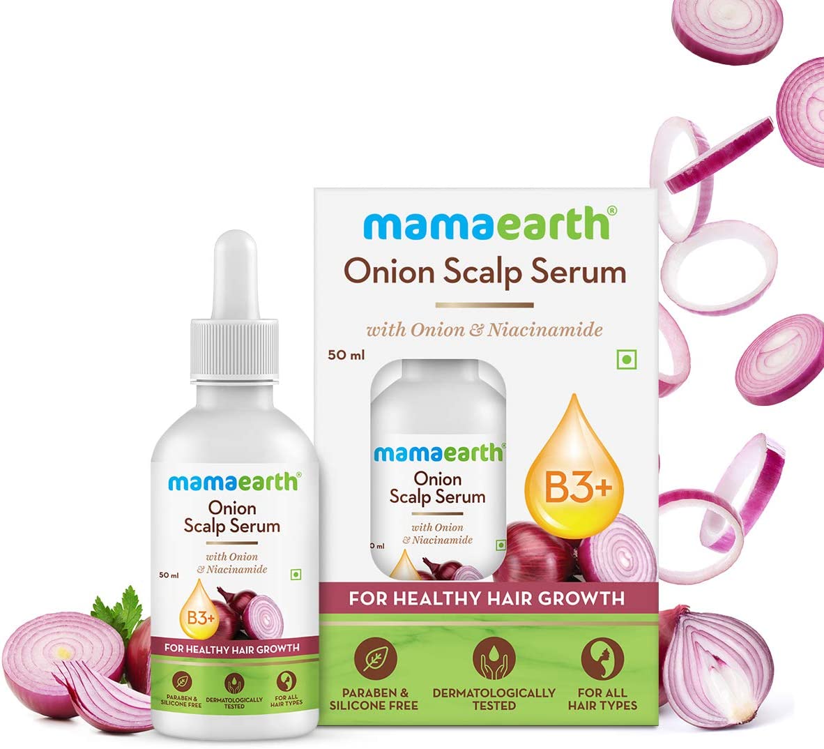 Mamaearth Onion Scalp Serum for Hair Growth - 50ml - Image 2