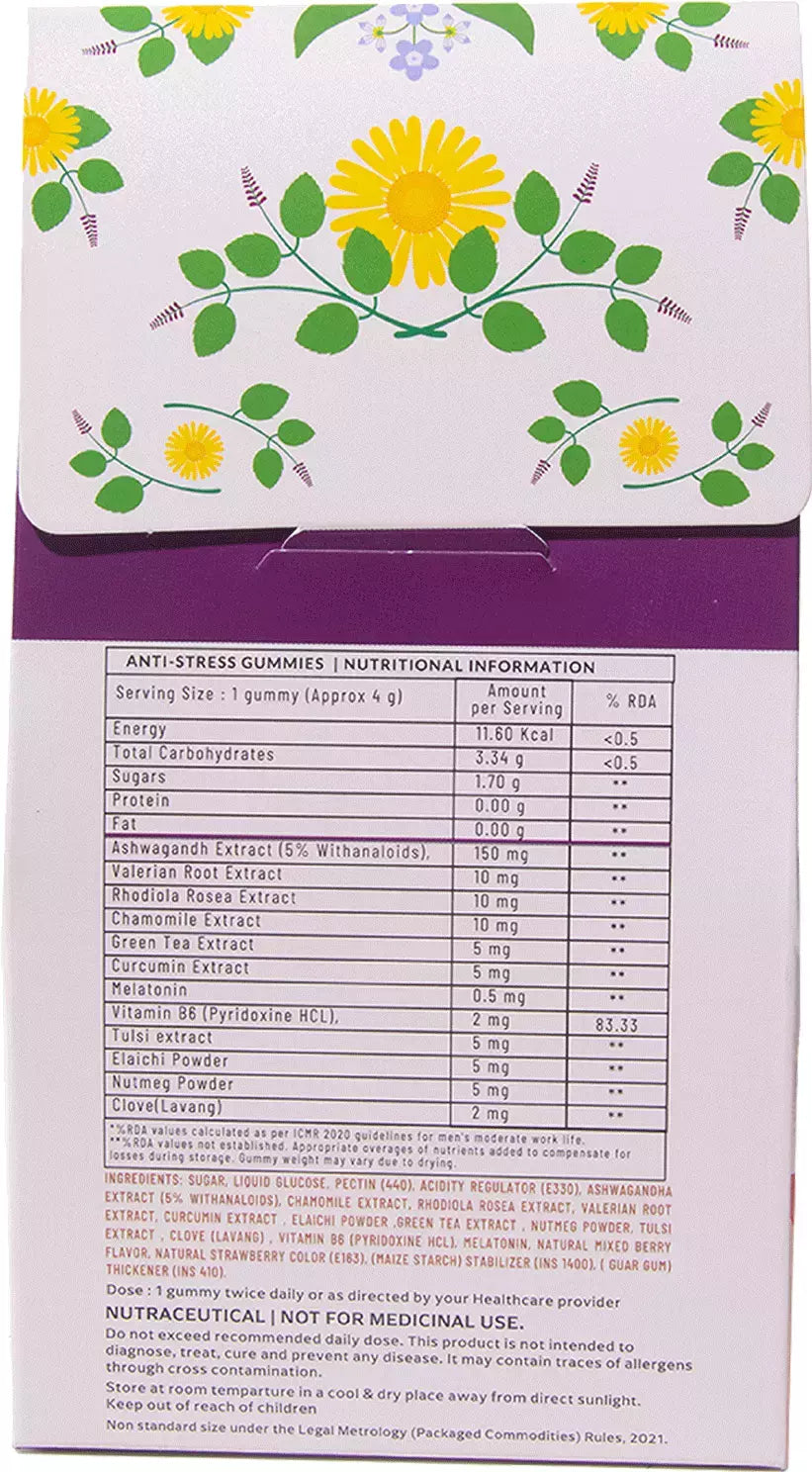 Panchamrit Calmer Everyday Anti-Stress Herbal Gummies, 30 Pack - Image 8