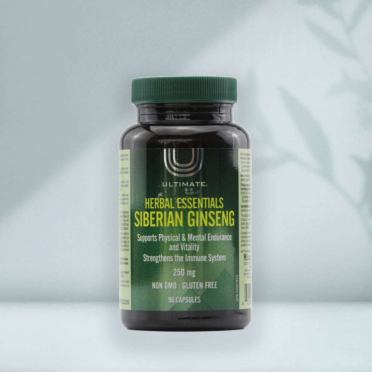 Ultimate Siberian Ginseng Capsules - Herbal Supplement, 250mg, 90 Count