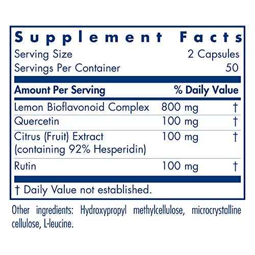 Allergy Research Quercetin Classical Bioflavonoids - 100 Vegetarian Capsules - Image 3