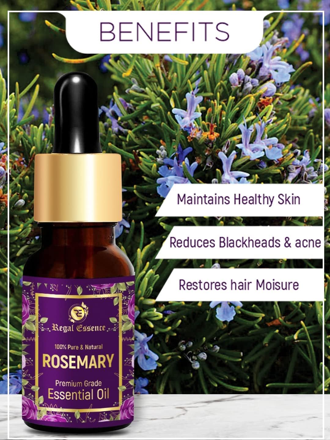 Vedapure Rosemary Essential Oil, Herbal & Ayurvedic, 15 ml - Image 5