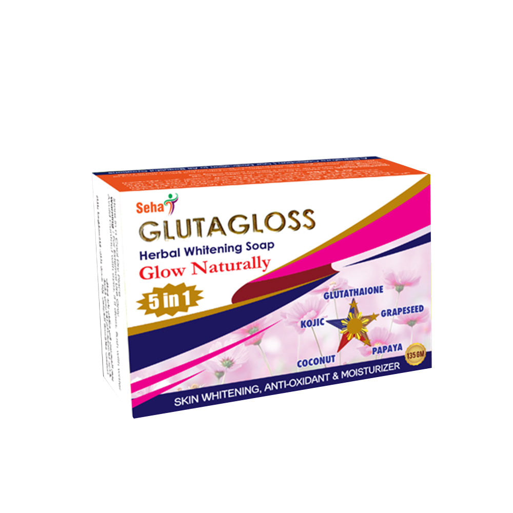 Glutagloss Herbal Whitening Soap - Body Care - 135g - Image 4