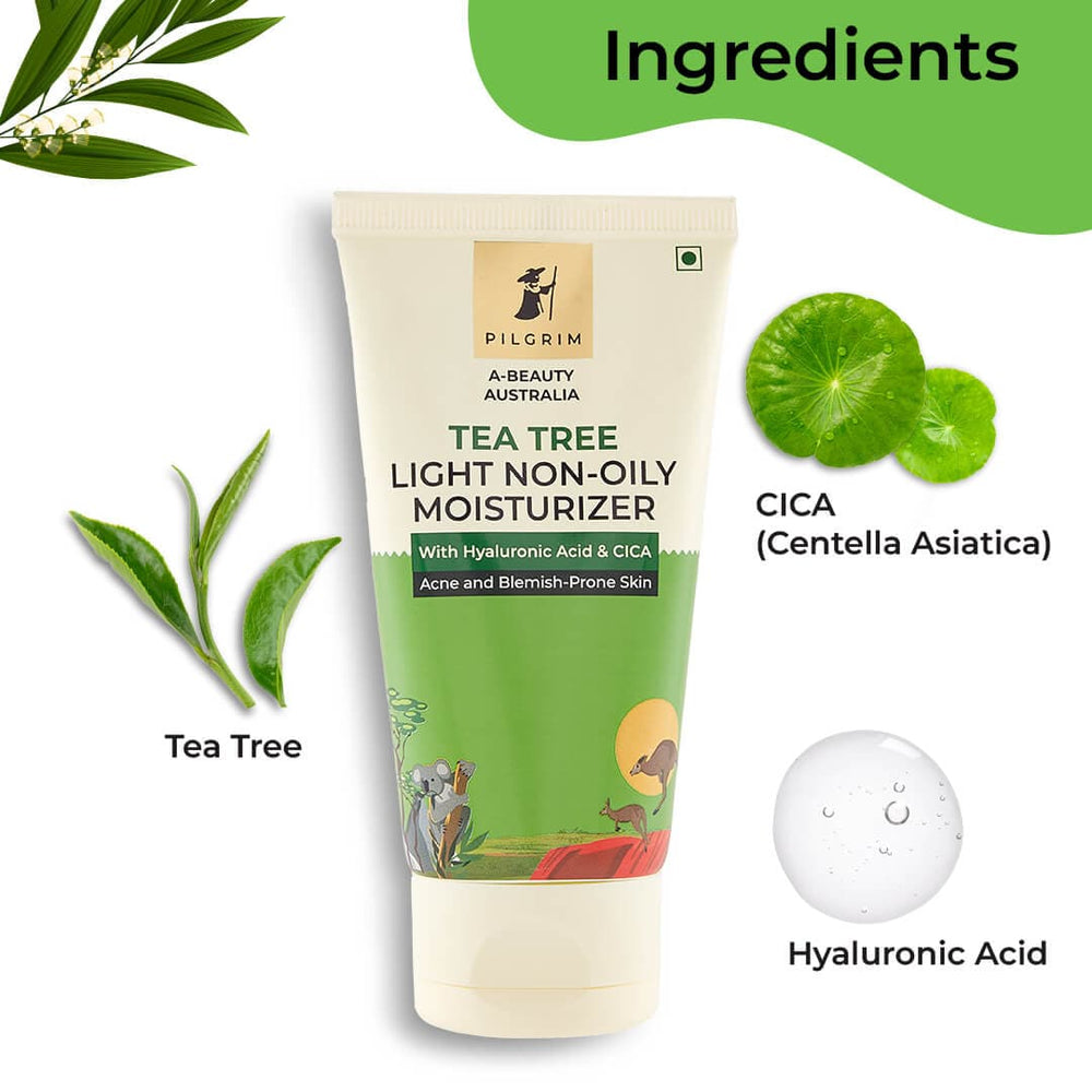 Pilgrim Tea Tree Light Gel Moisturizer with Hyaluronic Acid & CICA - 80g - Image 3