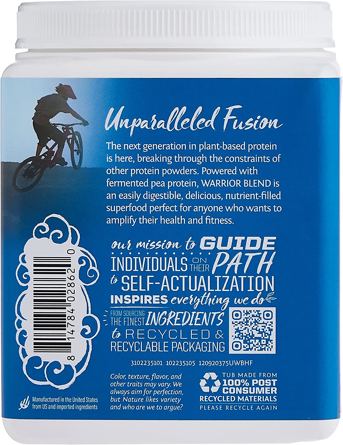 Sunwarrior Protein Warrior Blend Unflavored Powder, 375g - Image 2