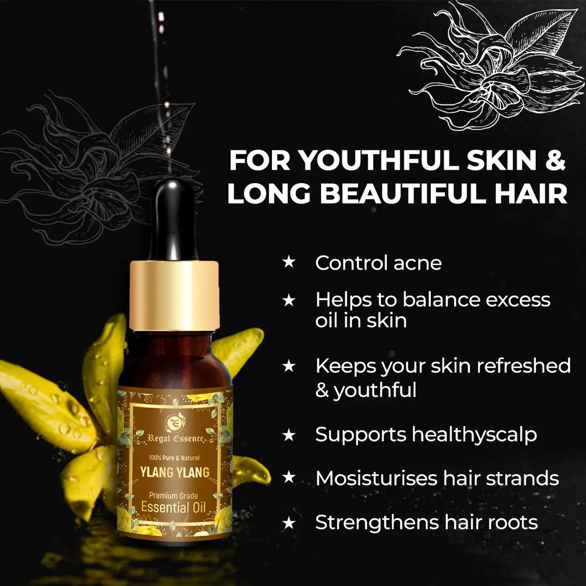 Vedapure Regal Essense Ylang Ylang Essential Oil, Herbal & Ayurvedic, 15 ml - Image 4