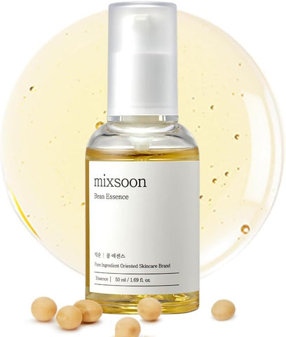 mixsoon Bean Essence - Exfoliating, Hydrating, Fermented Bean Extract, Gentle Formula for Smooth Skin 50ml Korean Glass Skin Care