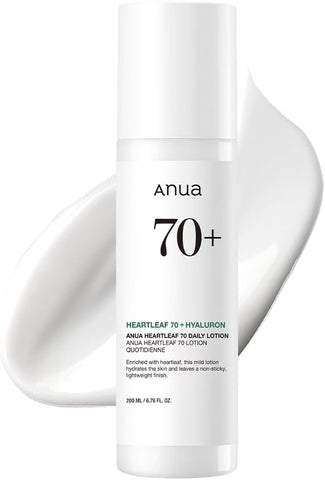 ANUA Heartleaf 70 Intense Calming Cream with Ceramide, Panthenol, Heartleaf extract, Korean Skin care - (50ml /1.69Fl. Oz) (Heartleaf Lotion)