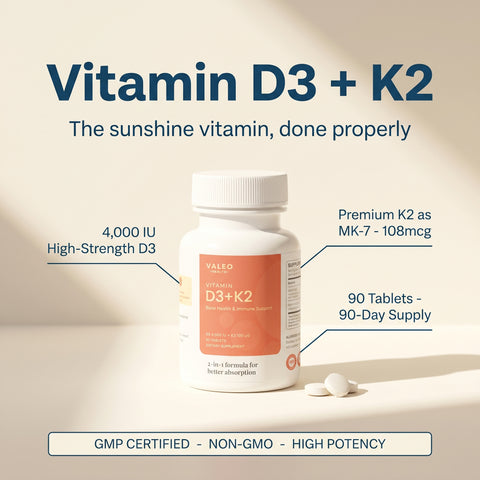 Valeo Vitamin D3 + K2 - 90 tablets