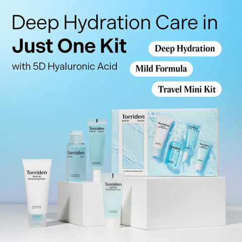 Torriden Dive-in Hyaluronic Acid Trial Kit - Face Skin Care Set - Cleansing, Toning, Hydrating & Soothing - Unisex - All Skin Types - Image 2