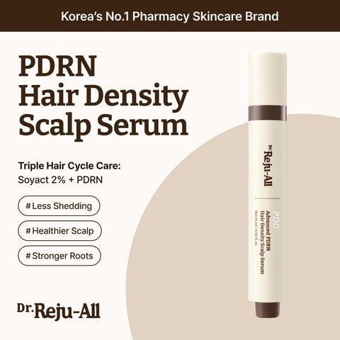 Dr.Reju-All Advanced PDRN Hair Density Scalp Serum – Korean Hair Care for Healthy Scalp and Root Volume with Exosome & Soyact – Soothing Rosemary Care for Flake-Prone Scalp – 15ml - Image 2