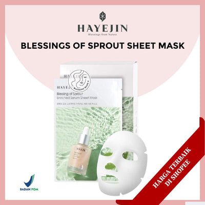 Hayejin Blessing of Sprout Enriched Serum Sheet Mask - Hydrating & Nourishing Single Use Mask - Image 4